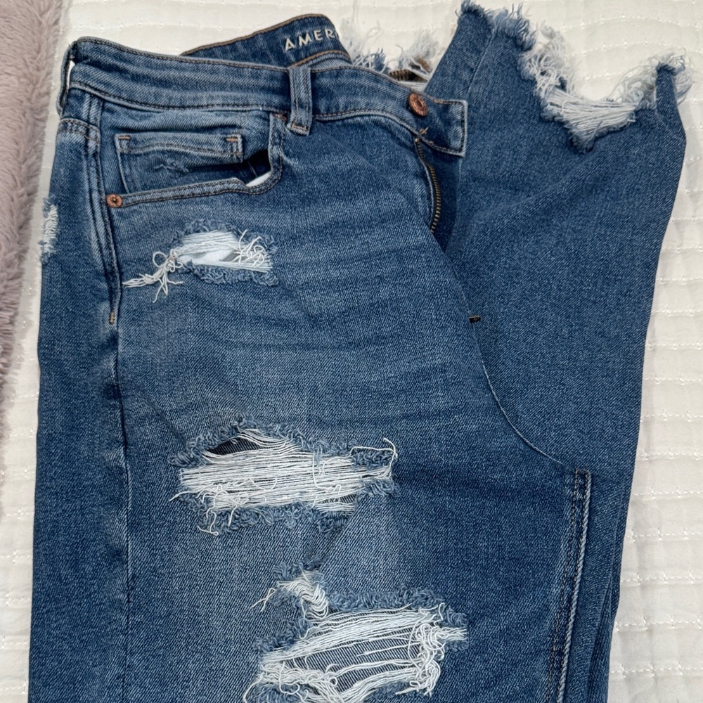 American Eagle Outfitters Light Blue Denim Jeans - Picture 5 of 7